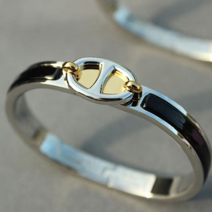 [Bijoux de luxe]BRACELET CLIC CHAINE ARGENT