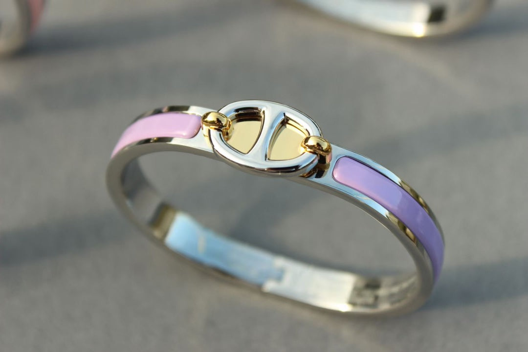[Bijoux de luxe]BRACELET CLIC CHAINE ARGENT