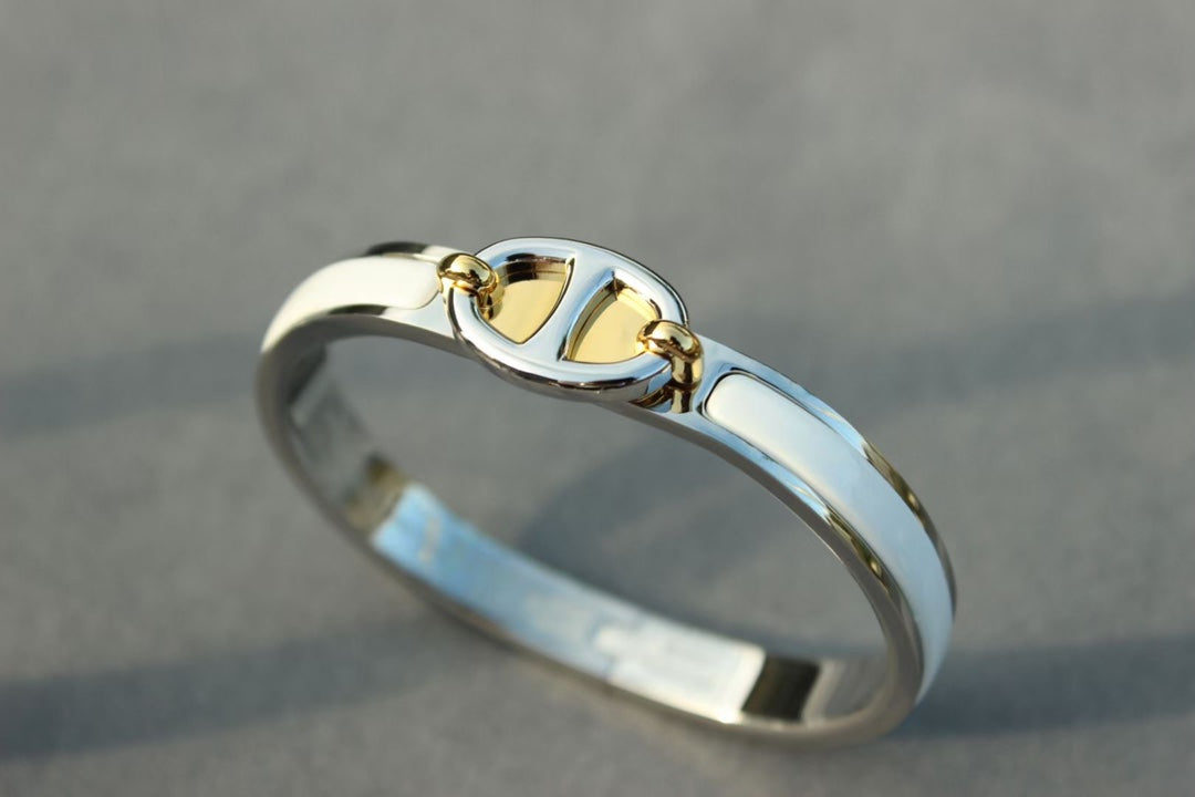 [Bijoux de luxe]BRACELET CLIC CHAINE ARGENT