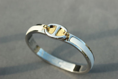 [Bijoux de luxe]BRACELET CLIC CHAINE ARGENT