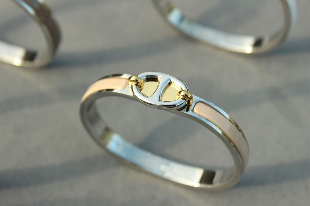 [Bijoux de luxe]BRACELET CLIC CHAINE ARGENT