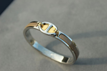 [Bijoux de luxe]BRACELET CLIC CHAINE ARGENT