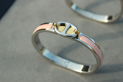 [Bijoux de luxe]BRACELET CLIC CHAINE ARGENT