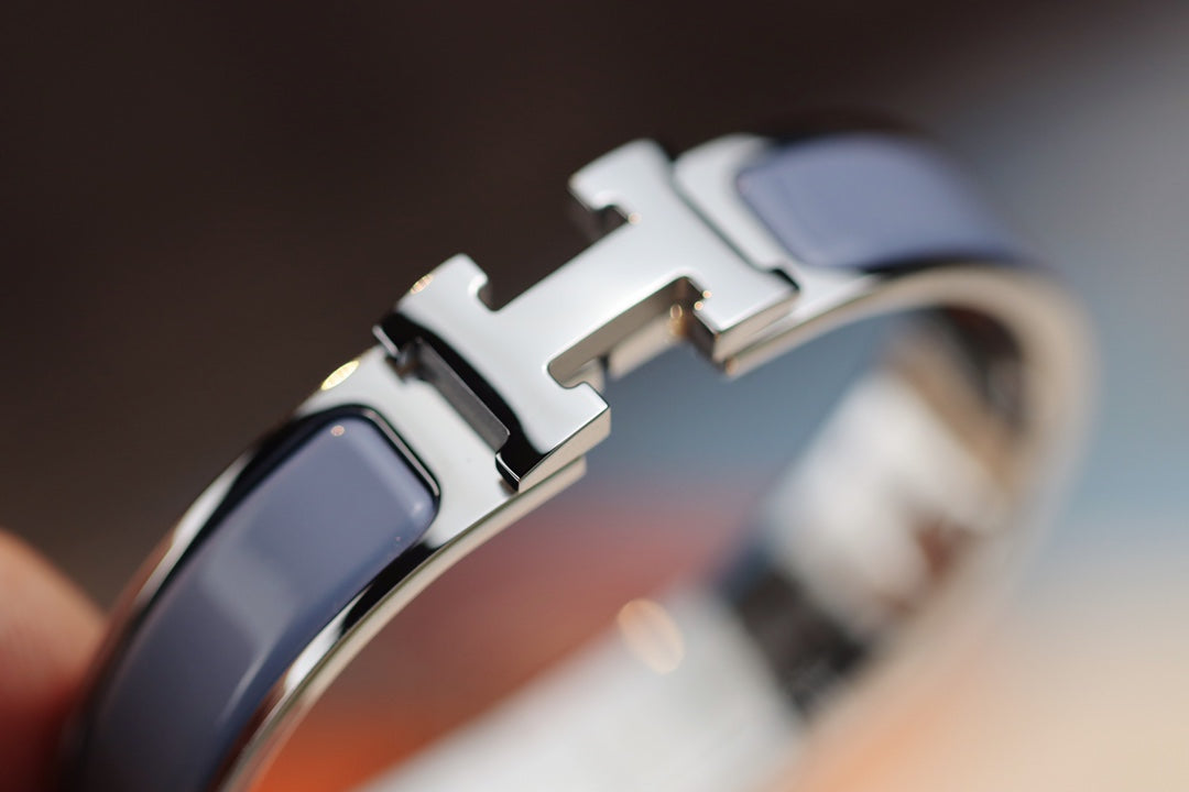 [Luxe Jewelry]H BRACELET 12MM BLUE GRAY