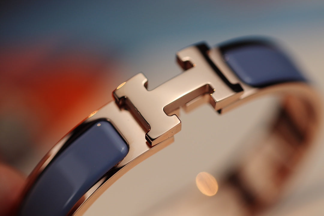 [Luxe Jewelry]H BRACELET 12MM BLUE GRAY