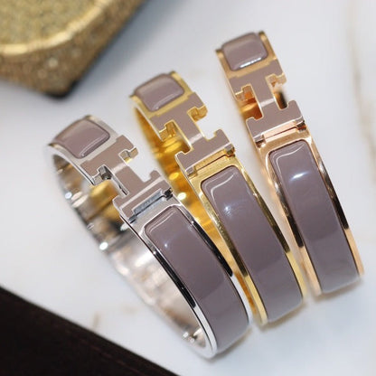 [Bijoux de luxe] Bracelet H 12 mm marron