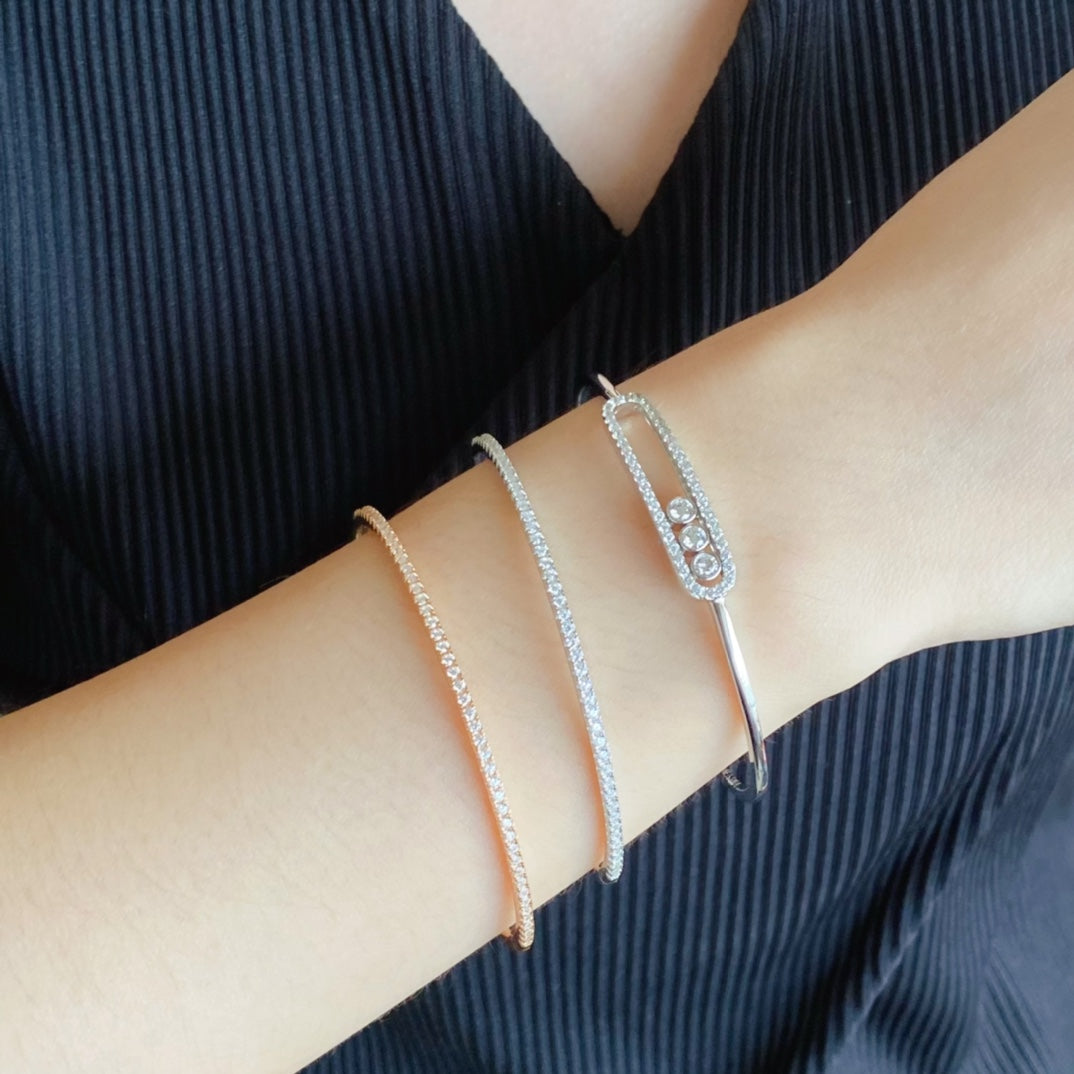 [Bijoux de luxe] MINI BRACELET TENNIS DIAMANT