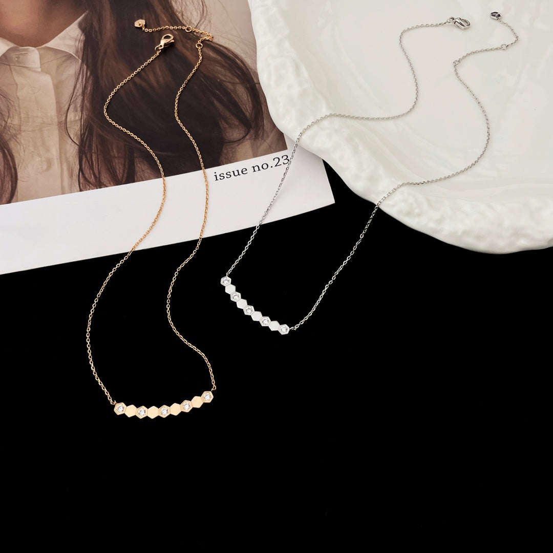 [Luxe Jewelry]BEE MY LOVE DIAMOND NECKLACE