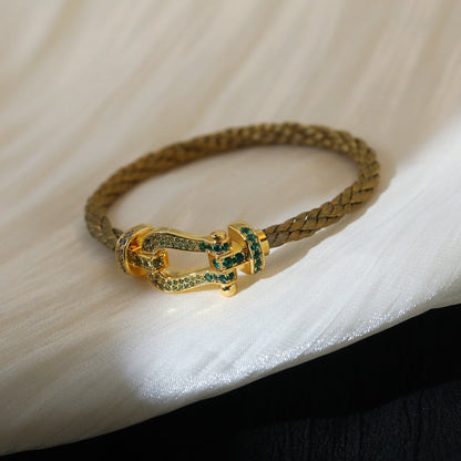 [Bijoux de luxe] FORCE 10 OR VERT PAVÉ DIAMANTS