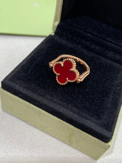 [Luxe Jewelry]CLOVER RIVERSIBLE ROSE GOLD RING