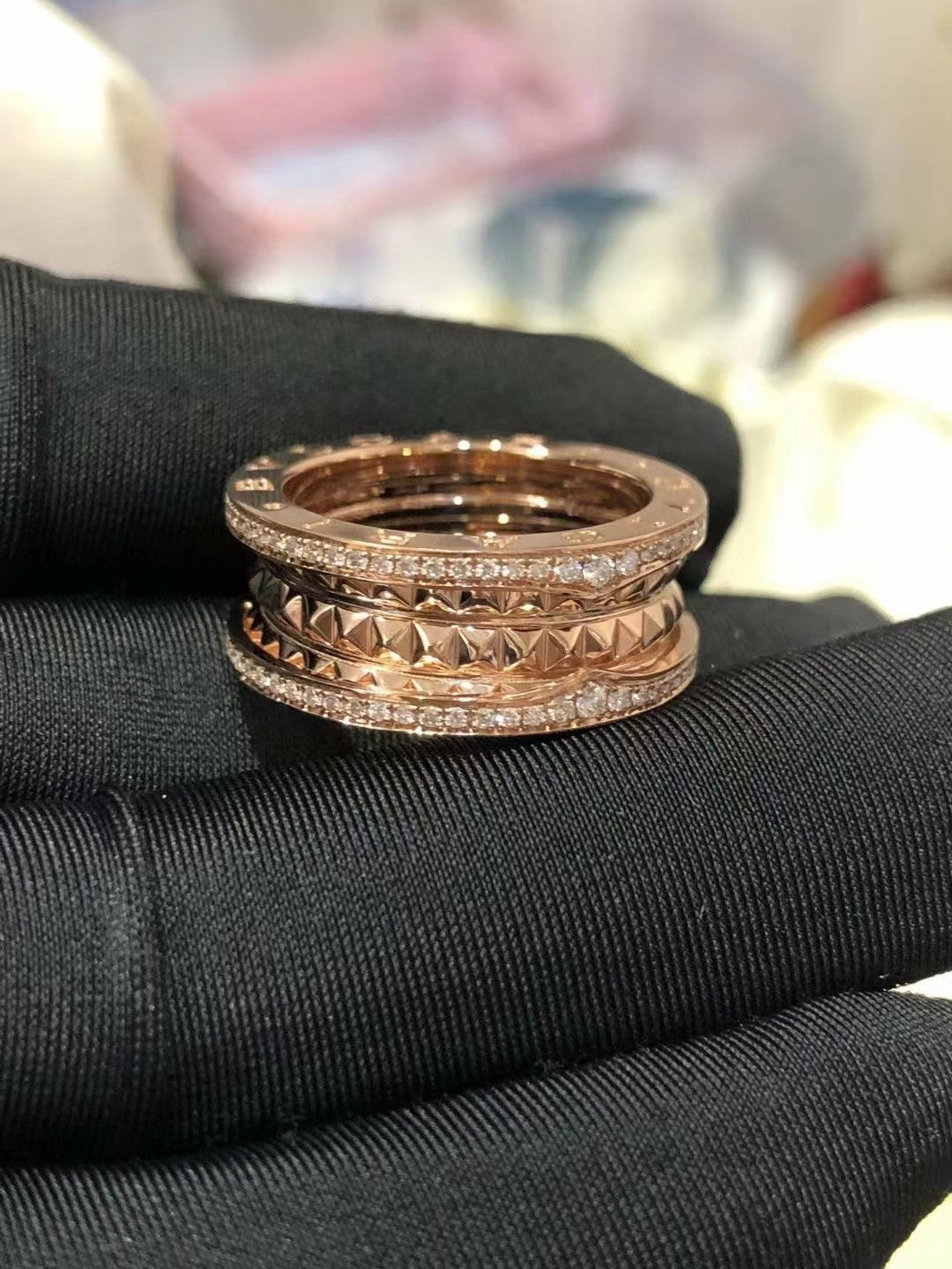 [Luxe Jewelry]ZERO 1 ROCK DIAMOND PINK GOLD