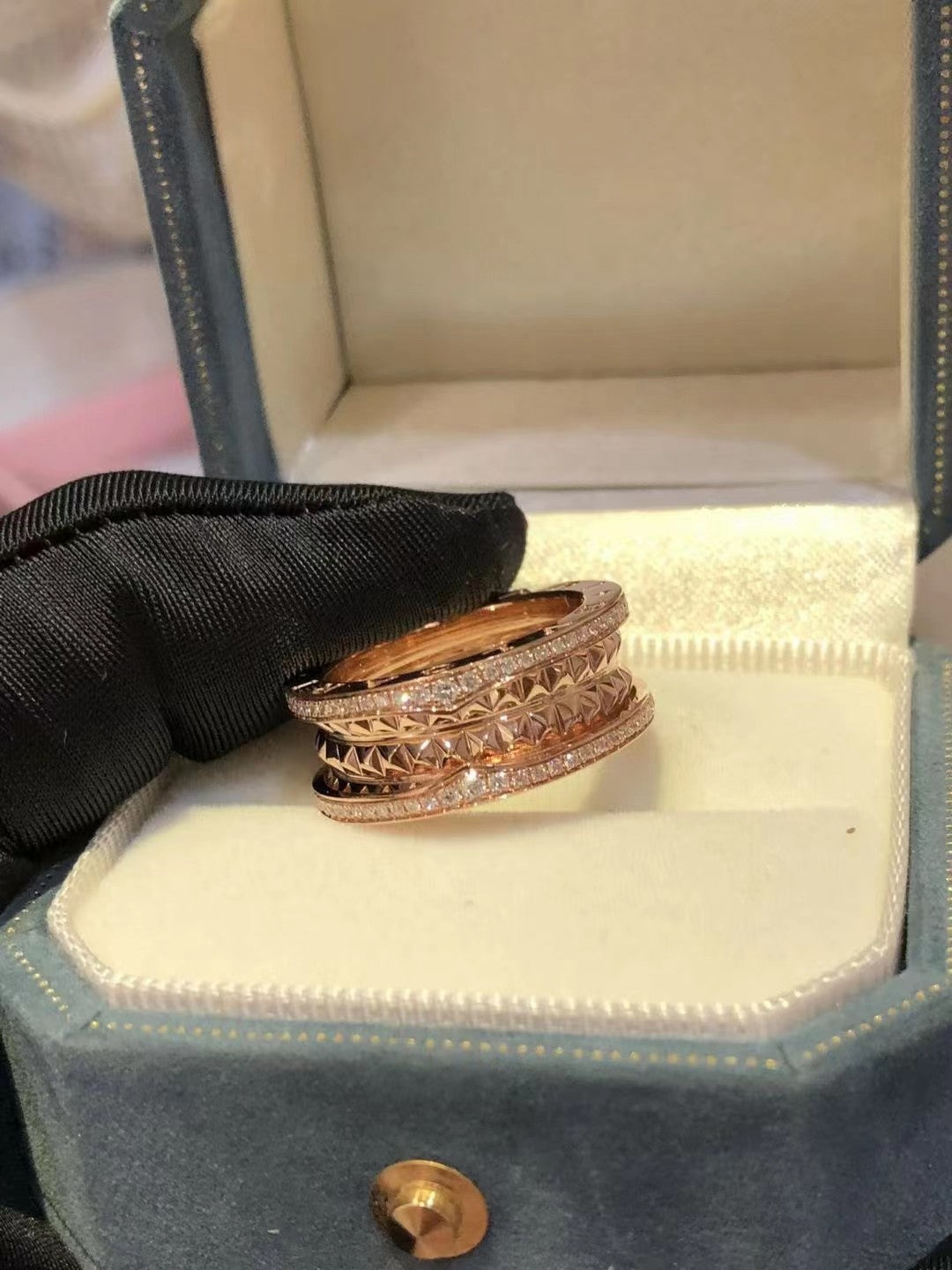 [Luxe Jewelry]ZERO 1 ROCK DIAMOND PINK GOLD