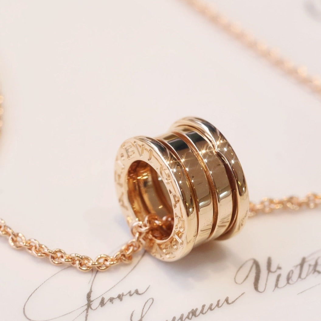 [Luxe Jewelry]ZERO 1 PINK GOLD NECKLACE