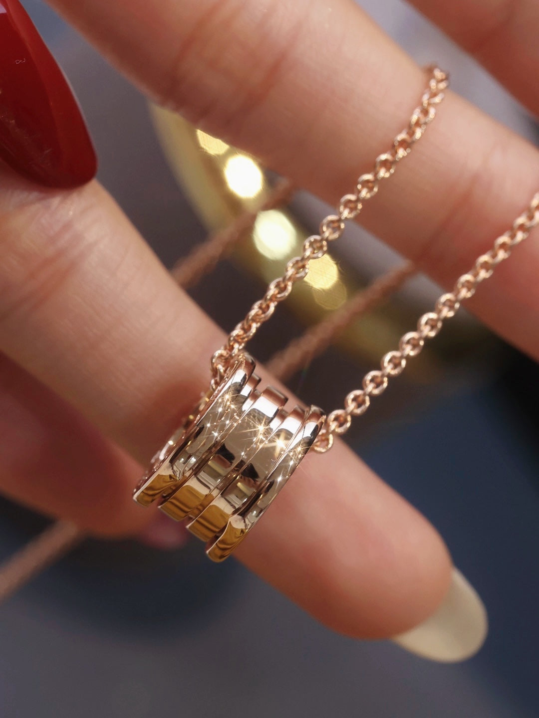 [Luxe Jewelry]ZERO 1 PINK GOLD NECKLACE