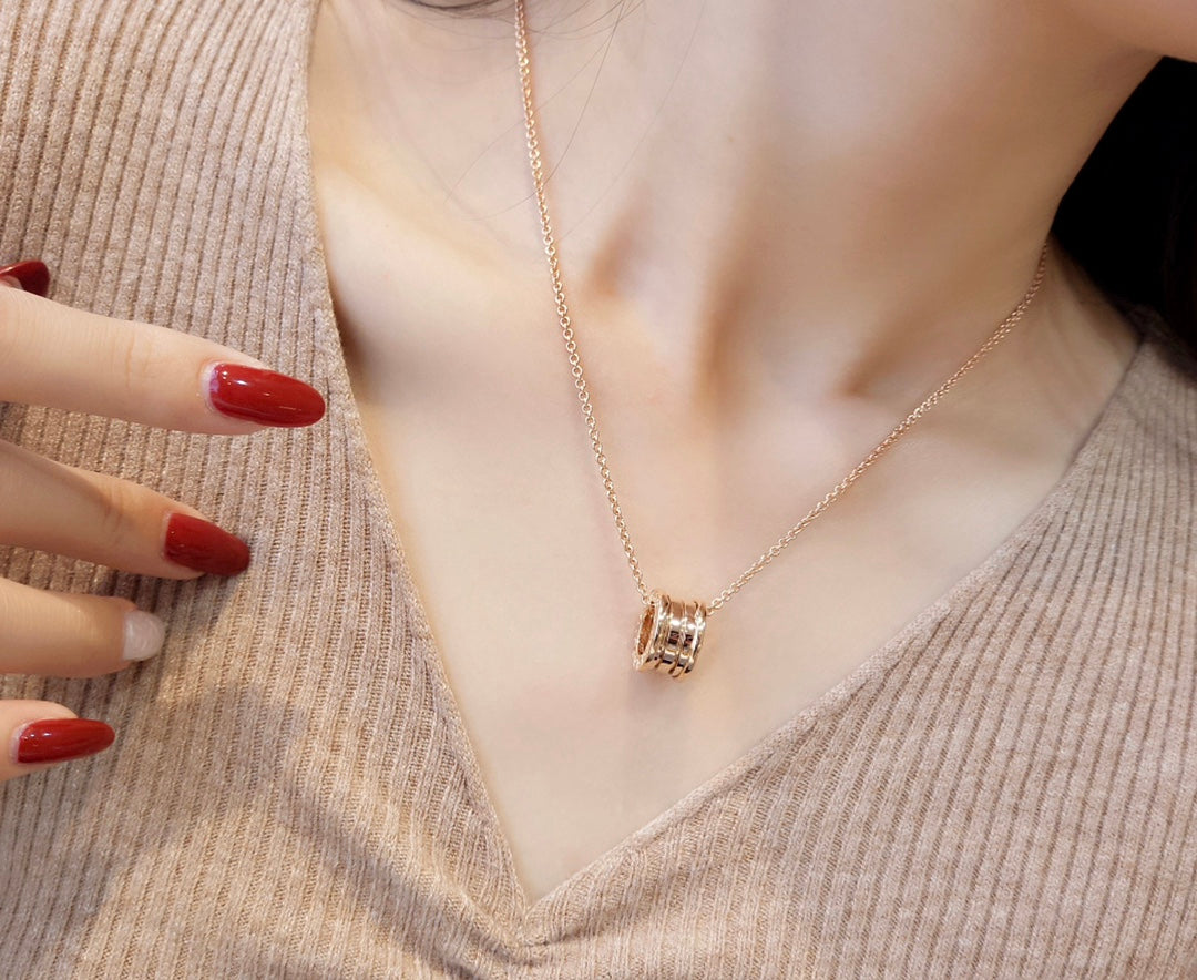[Luxe Jewelry]ZERO 1 PINK GOLD NECKLACE