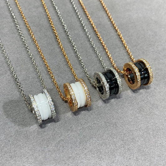 [Luxe Jewelry]ZERO 1 DIAMOND CERAMIC NECKLACE