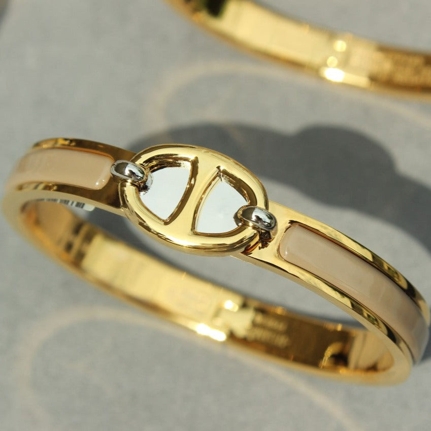 [Bijoux de luxe]BRACELET CLIC CHAINE EN OR