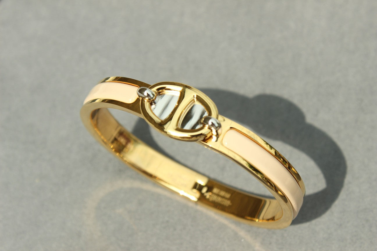 [Bijoux de luxe]BRACELET CLIC CHAINE EN OR