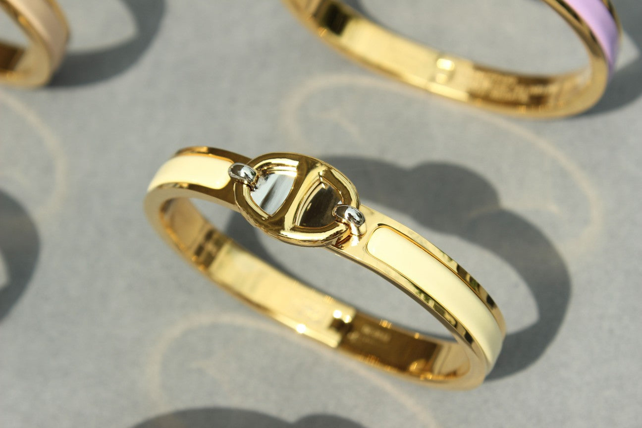 [Bijoux de luxe]BRACELET CLIC CHAINE EN OR