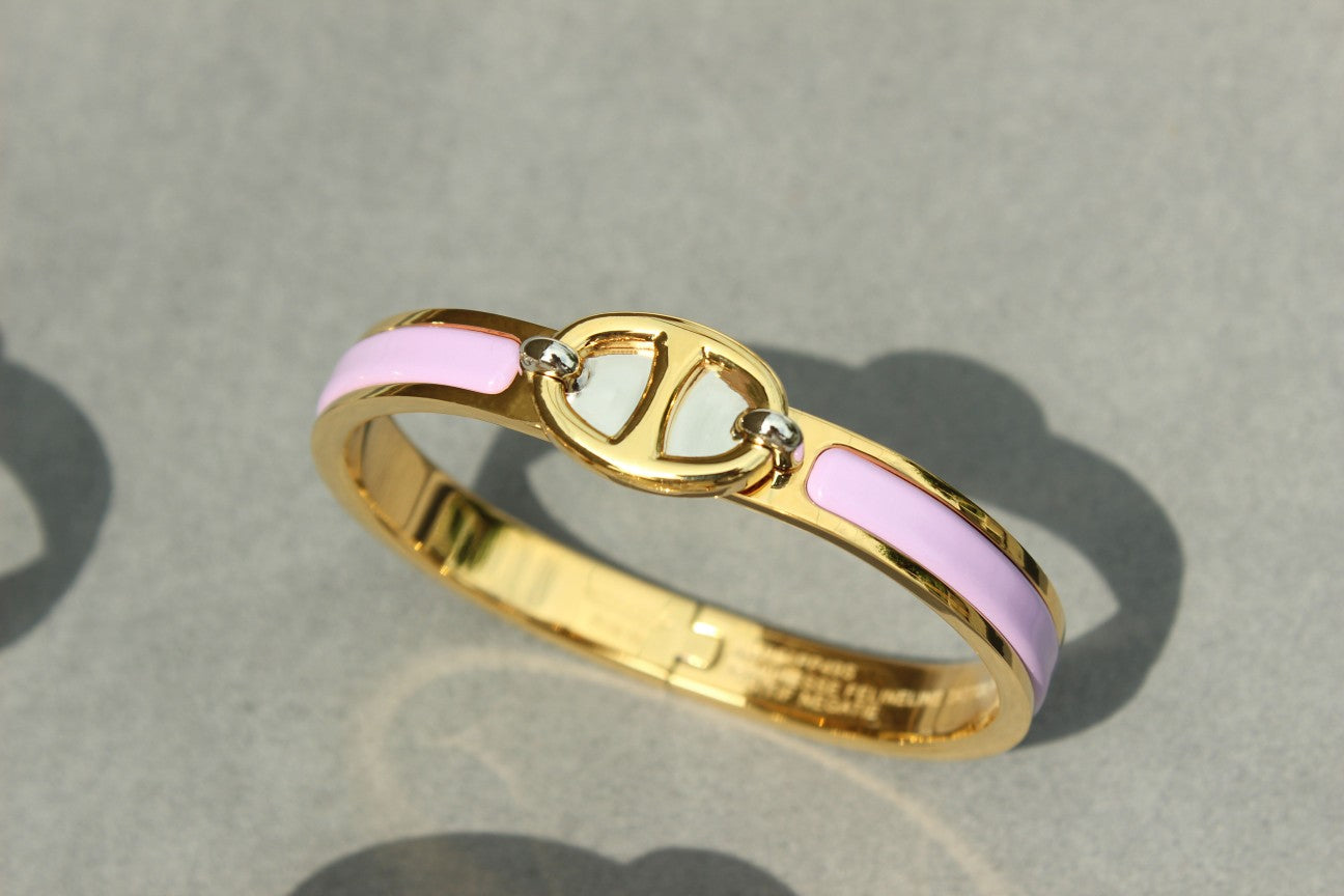 [Bijoux de luxe]BRACELET CLIC CHAINE EN OR