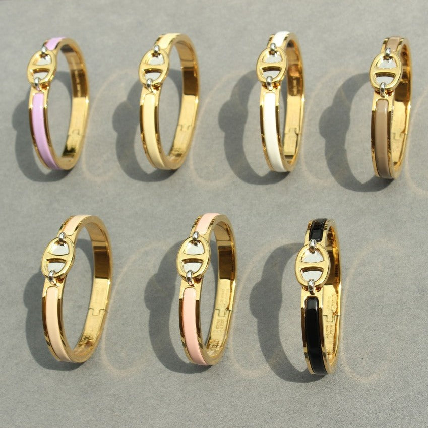 [Bijoux de luxe]BRACELET CLIC CHAINE EN OR