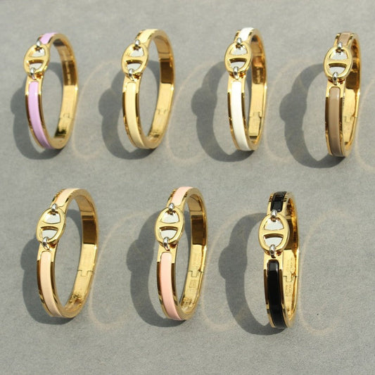 [Bijoux de luxe]BRACELET CLIC CHAINE EN OR