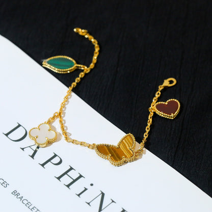 [Bijoux de luxe] Bracelet en or LUCKY SPRING à 5 motifs 