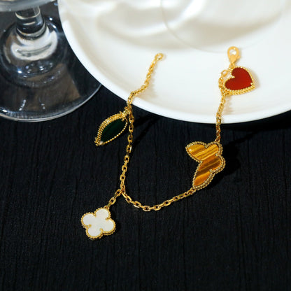 [Bijoux de luxe] Bracelet en or LUCKY SPRING à 5 motifs 