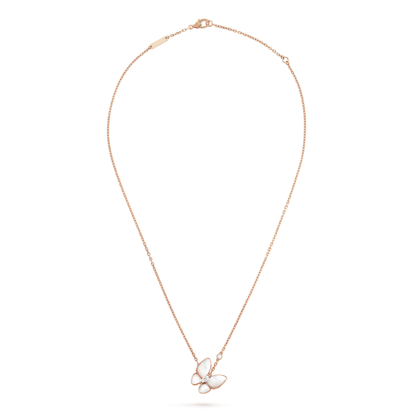 [Luxe Jewelry]BUTTERFLY MOP DIAMOND NECKLACE