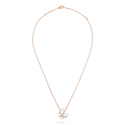 [Luxe Jewelry]BUTTERFLY MOP DIAMOND NECKLACE