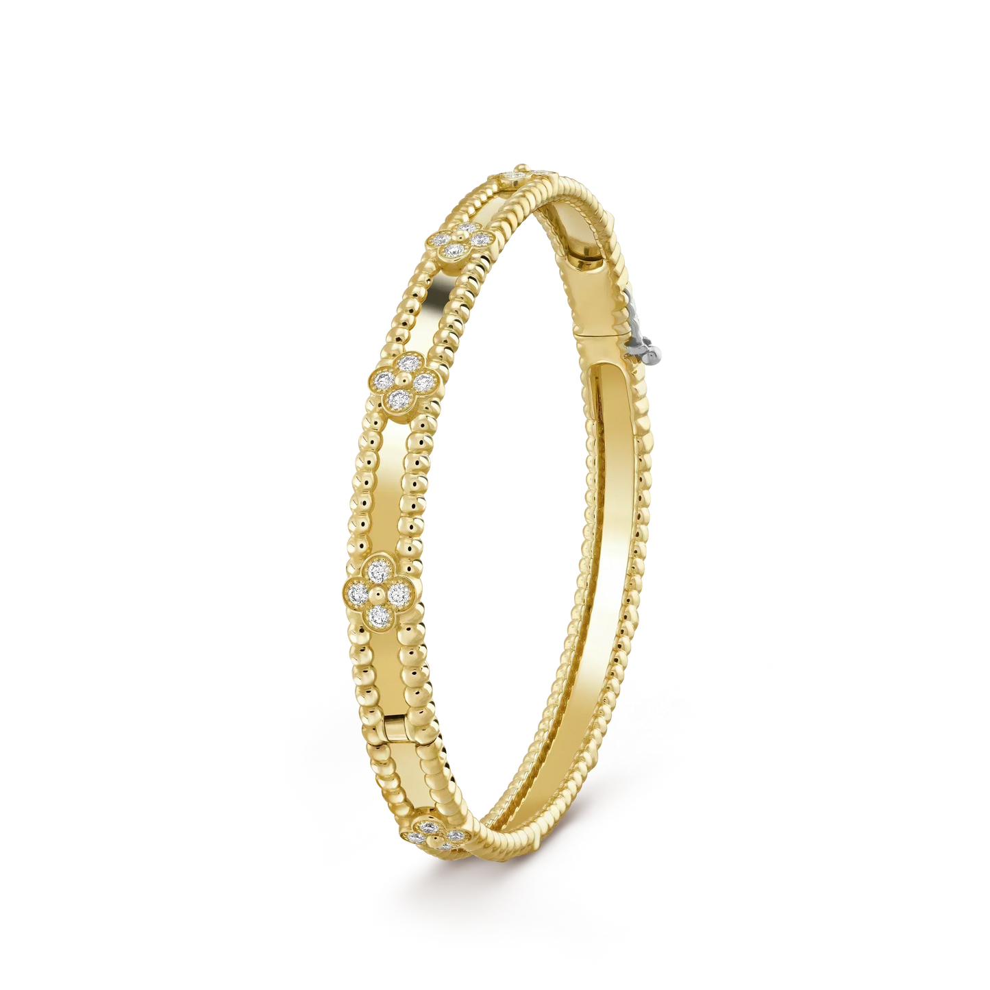 [Luxe Jewelry]CLOVER BRACELET 4MM DIAMONDS