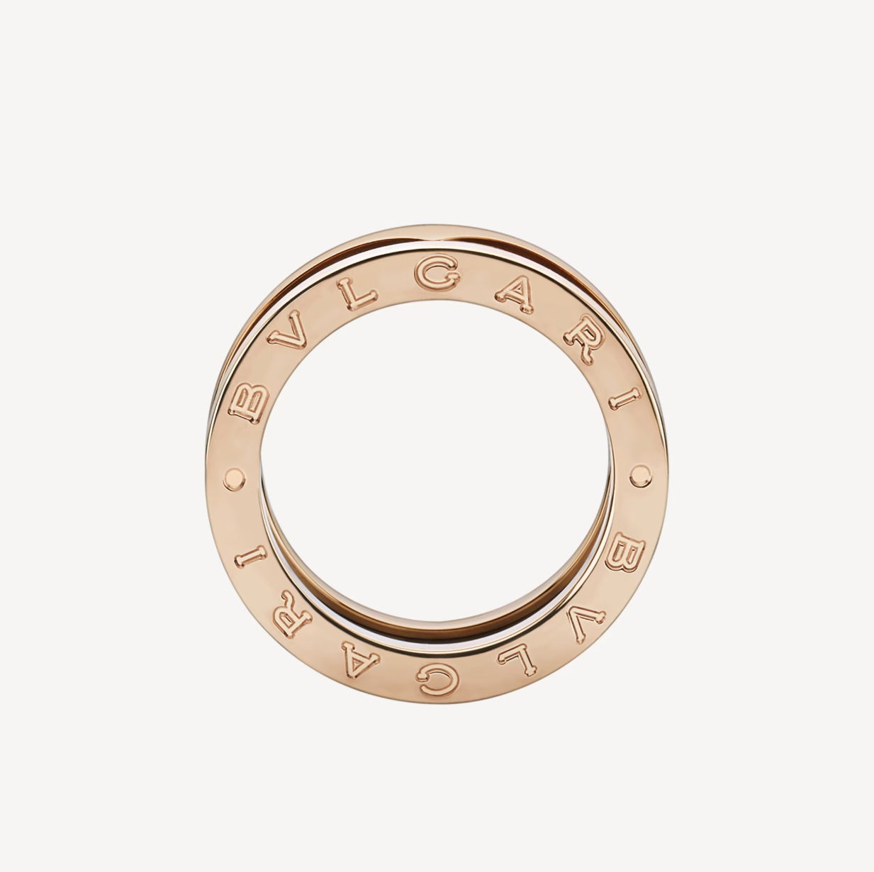 [Luxe Jewelry]ZERO 1 TWO-BAND LOOPS AND BLACK CERAMIC PINK GOLD RING