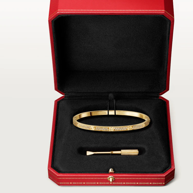 [Luxe Jewelry]LOVE BRACELET 3.65MM DIAMOND-PAVED