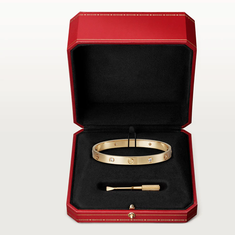 [Luxe Jewelry]LOVE BRACELET 6.1MM 4 DIAMONDS