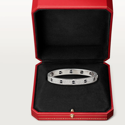 [Luxe Jewelry]LOVE BRACELET 6.1MM DIAMOND-PAVED CERAMIC