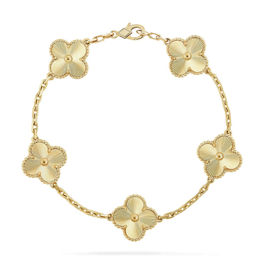 [Luxe Jewelry]CLOVER 5 FLOWERS LASER BRACELET