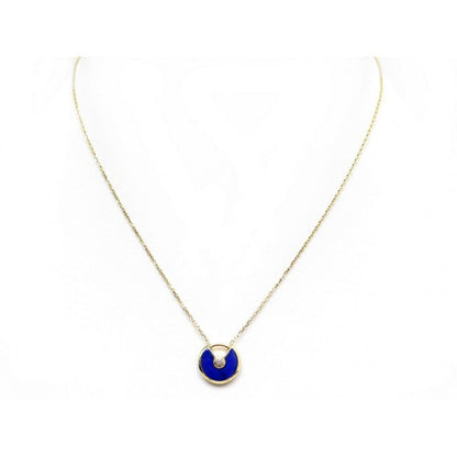 [Luxe Jewelry]AMULETTE ROSE GOLD AGATE NECKLACE