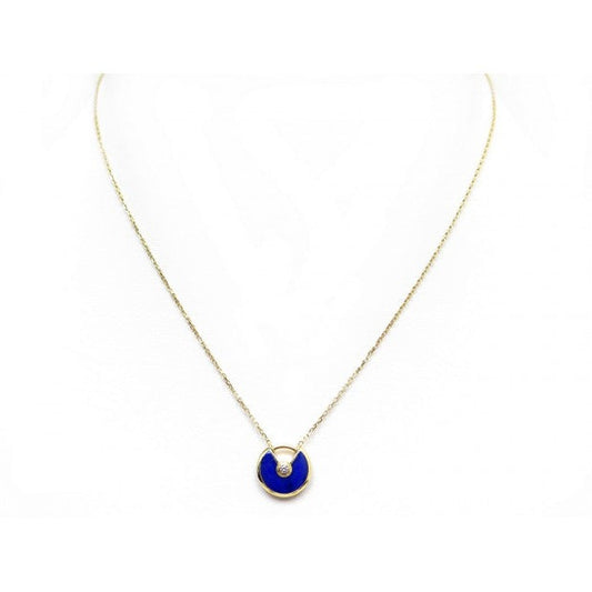 [Luxe Jewelry]AMULETTE ROSE GOLD AGATE NECKLACE