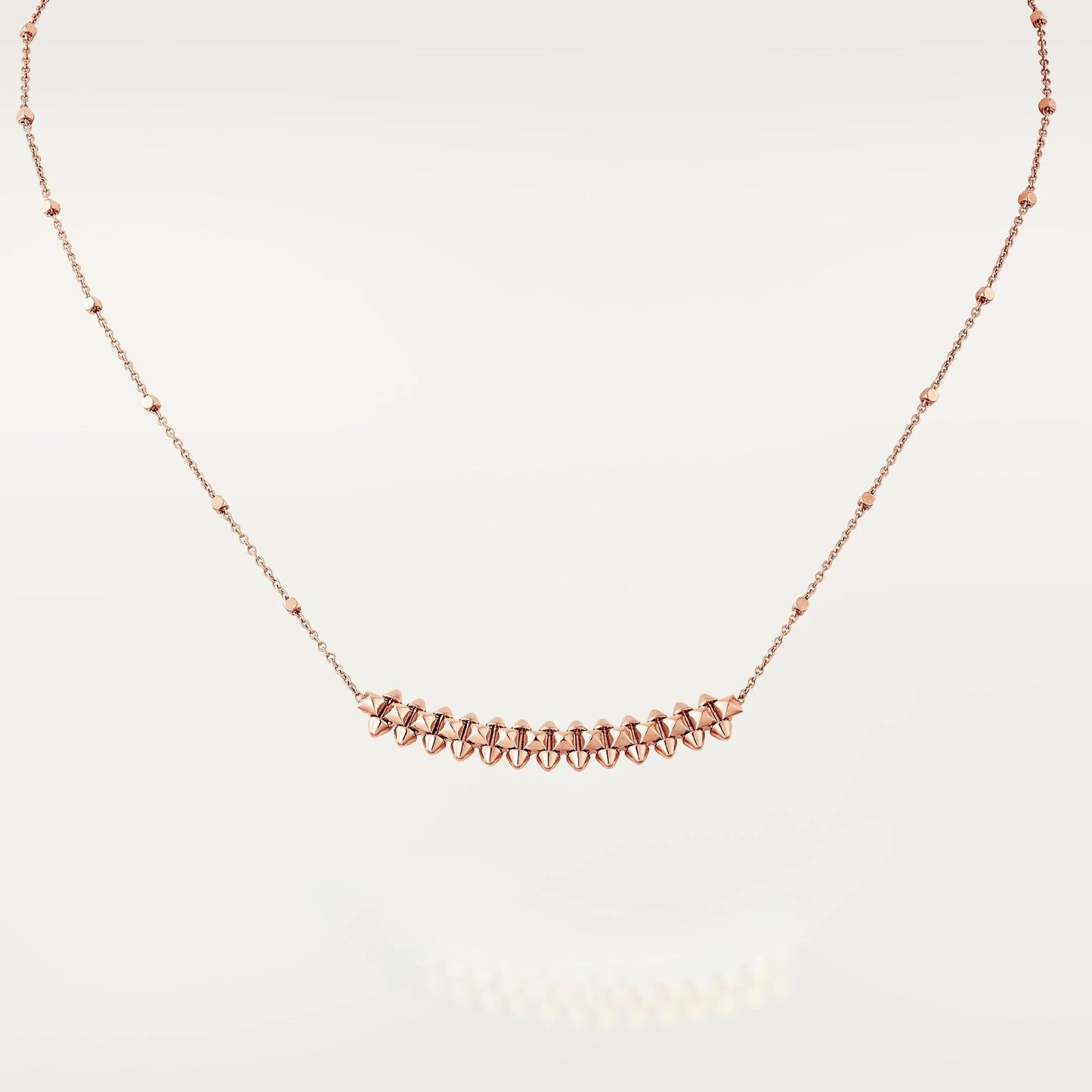 [Luxe Jewelry]CLASH PINK GOLD NECKLACE