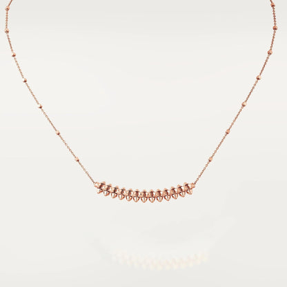 [Luxe Jewelry]CLASH PINK GOLD NECKLACE