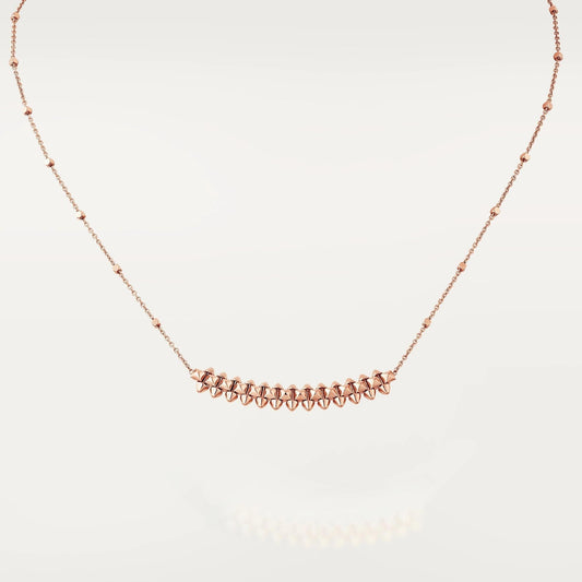 [Luxe Jewelry]CLASH PINK GOLD NECKLACE