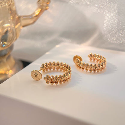[Bijoux de luxe] Petites boucles d'oreilles créoles CLASH