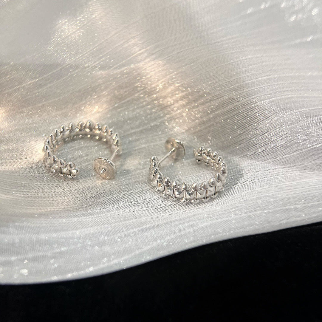[Bijoux de luxe] Petites boucles d'oreilles créoles CLASH