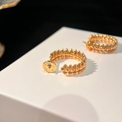 [Bijoux de luxe] Petites boucles d'oreilles créoles CLASH