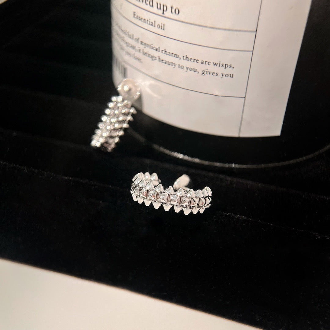 [Bijoux de luxe] Petites boucles d'oreilles créoles CLASH