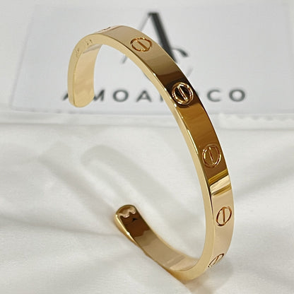 [Bijoux de luxe] Bracelet Love 6,1 mm avec manchette ouverte 