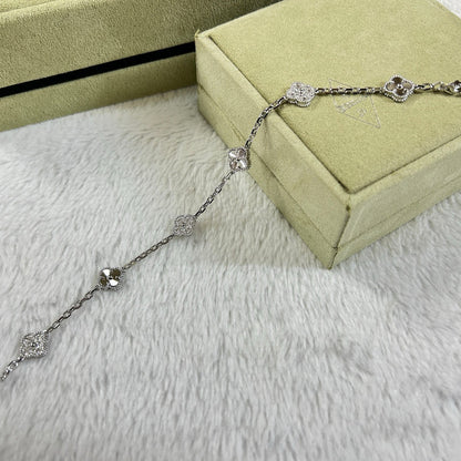 [Bijoux de luxe] BRACELET LASER DIAMANT À 6 MOTIFS CLOVER