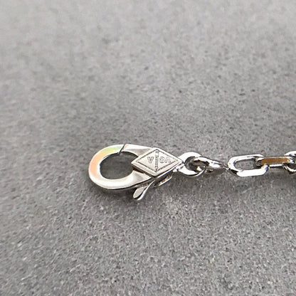 [Luxe Jewelry]CLOVER 5 MOTIF ONYXS DIAMOND BRACELET SILVER