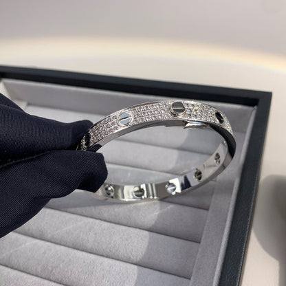 [Luxe Jewelry]LOVE BRACELET 6.1MM DIAMOND-PAVED CERAMIC
