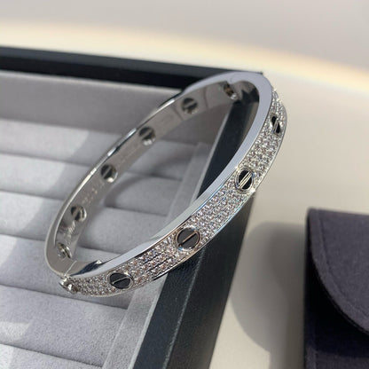 [Luxe Jewelry]LOVE BRACELET 6.1MM DIAMOND-PAVED CERAMIC